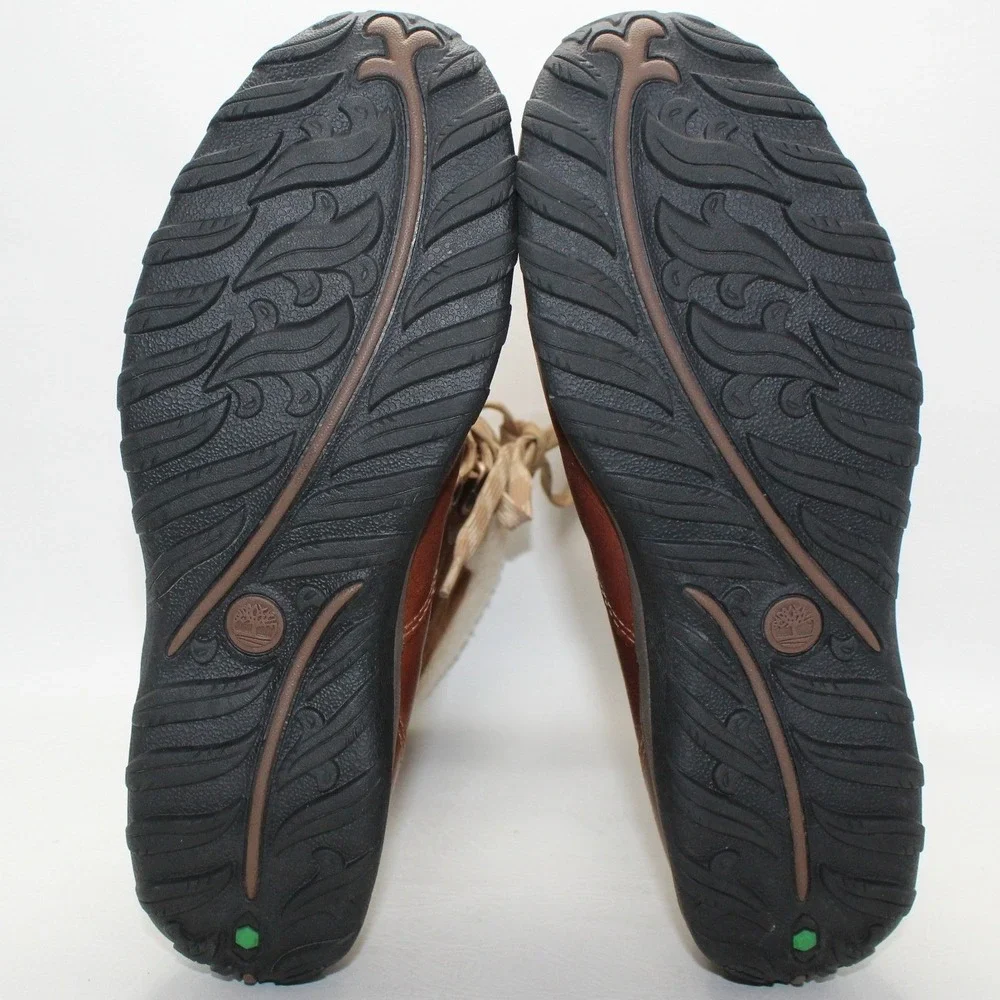 Timberland Mount Hope Mid‎ Waterproof Winter Boots Brown Leather Womens 8.5 NWOB